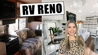 RV RENOVATION ON A BUDGET 🔵 Step by Step RV Makeover [upl. by Dranreb]