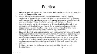 Giuseppe Ungaretti la poetica [upl. by Wawro]