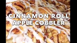 Cinnamon Roll Apple Cobbler [upl. by Atik701]