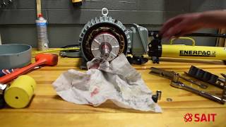 Electric motor bearing replacement [upl. by Enyamrahc870]