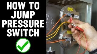 How to Jump Pressure Switch on Furnace [upl. by Inimod]