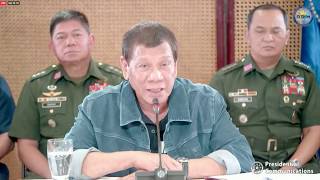 Duterte issues statement on Philippines coronavirus situation [upl. by Anasus]