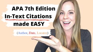 InText Citations Made Easy APA 7th Edition Format [upl. by Hughett]