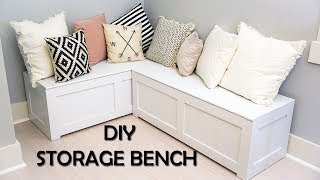 Kitchen Nook Storage Bench DIY [upl. by Cramer131]