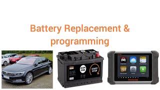 How to Fit amp programme Stop Start AGM change Battery on modern cars VW Passat B8 EFB Programming [upl. by Mencher]