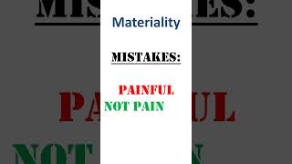 Materiality accounting principle [upl. by Starlin]