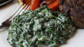 Creamed Spinach Recipe  Steakhouse Creamed Spinach [upl. by Yelak]