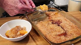 Super Easy Peach Cobbler [upl. by Sheela]