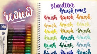 Staedtler Watercolour Brush Pen Review [upl. by Jilly725]