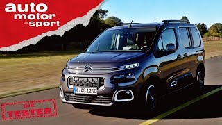 Citroen Berlingo Der coolere Caddy  TestReview  auto motor und sport [upl. by Ayanahs]