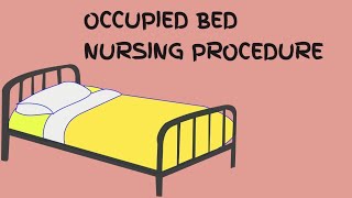 OCCUPIED BED MAKING [upl. by Pulling]