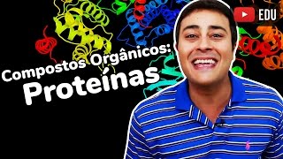 Proteínas  Compostos Orgânicos  Bioquímica  Prof Paulo Jubilut [upl. by Otsedom]