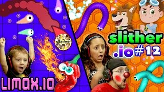 WHOS RUSTY Slitherio vs Limaxio Another copycat or better w FGTEEV DUDDY Lex amp Chase [upl. by Sabanrab7]