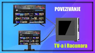 Kako povezati TV sa racunarom [upl. by Anastas956]