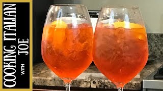 Aperol Spritz Italian Cocktail  Cooking Italian with Joe [upl. by Akeem]