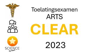 CLEAR Toelatingsexamen Arts 2023 [upl. by Huxham]