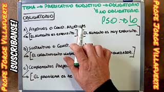 Gramática 30  Predicativo Subjetivo Obligatorio y No Obligatorio [upl. by Nnednarb]