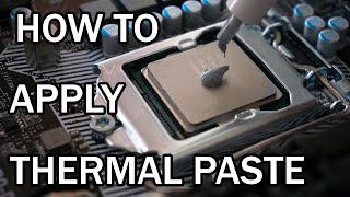 BEGINNERS GUIDE How To Apply CPU Thermal Paste [upl. by Semyaj]