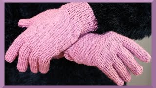 FINGERHANDSCHUHE STRICKEN ANLEITUNG [upl. by Redna]