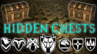 Skyrim Secret Hidden Chests Locations [upl. by Hoebart194]