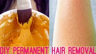 DIY Hair Removal Mask At Home  Face amp Body 100 Works Naturally  Permanently [upl. by Azeel]