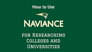 Using Naviance for College Research [upl. by Jillie456]