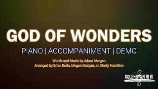 God of Wonders  Piano  Accompaniment  Lyrics [upl. by Iggem]