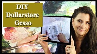 Diy Dollarstore Gesso [upl. by Ardene]