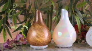 SpaRoom Bliss Handblown Glass Ultrasonic Diffuser [upl. by Zephan]