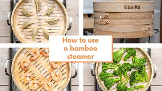 How To Use A Bamboo Steamer – BlauKe® [upl. by Ynaittirb]