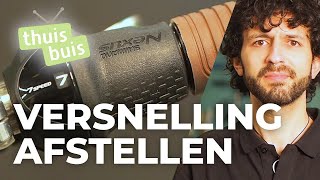 Leer versnellingen afstellen sturmey archer shimano nexus 7 shimano nexus 3  ThuisLeren [upl. by Nashner659]