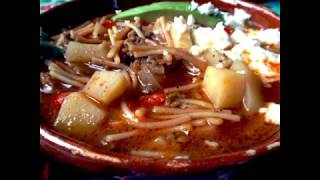 Sopa de Fideo con Carne y Papas Pasta and Beef Soup [upl. by Namar]