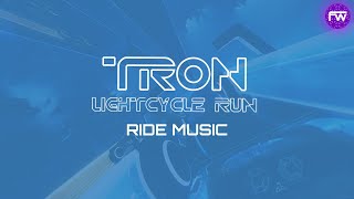 TRON Lightcycle Run 2023  Ride Music [upl. by Seuqirdor]