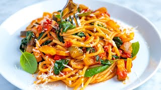 Easy Veggie Spaghetti Recipe [upl. by Sosna618]