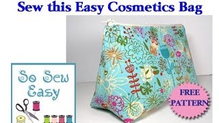 Sew an easy cosmetics bag [upl. by Germann]