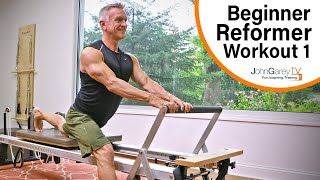 Beginner Pilates Reformer Workout 1  15 minutes [upl. by Kcarb]