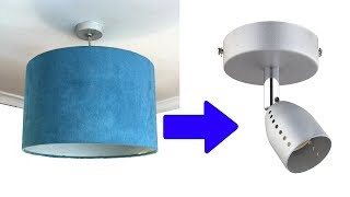 Part 2  Replace Pendant Light Fitting With One That Doesnt Need A Ceiling Rose [upl. by Schlosser]