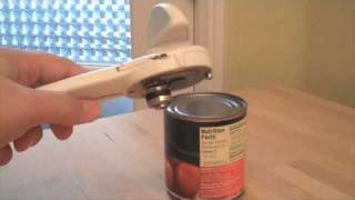 Cookingcom UnSlick Video  White Kuhn Rikon Can Opener [upl. by Oeht]