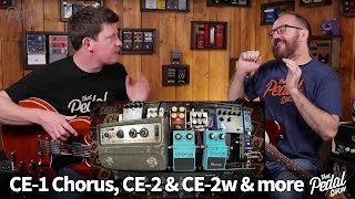 That Pedal Show – Boss CE1 CE2 amp CE2 Waza Plus Four Other Great Chorus Pedals [upl. by Xed]