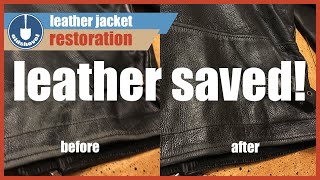 Leather Jacket Restoration  Jack Reacher Thrift Store Find [upl. by Giacinta]