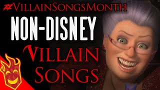 Top Ten NonDisney Movie Villain Songs [upl. by Hanimay]