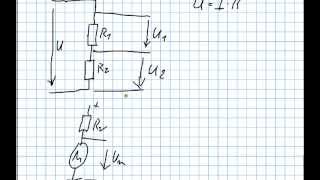 Der Spannungsteiler Unbelastet und Belastet  BERECHNUNG [upl. by Nodab]