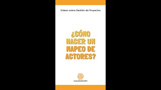 ¿Cómo hacer un mapeo de actores [upl. by Ellevel962]