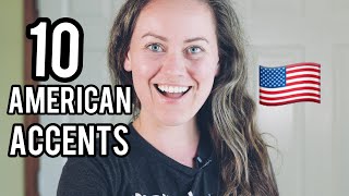 10 American Accents Imitation Examples [upl. by Calley]