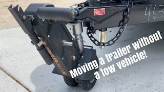 Trailer Valet XL review Moving a 30 Ft Travel Trailer [upl. by Balbur]