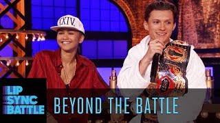 Zendaya amp Tom Holland Go Beyond the Battle  Lip Sync Battle [upl. by Nelrsa436]