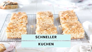 Schneller Kuchen Blitzkuchen mit Mandeln [upl. by Heaps]