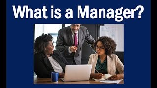 What is a Manager [upl. by Notrem]