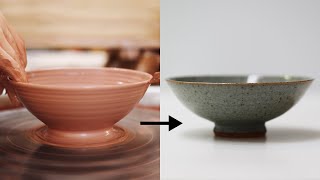 How to Make a Stoneware Pottery Bowl from Beginning to End — Narrated Version [upl. by Fox764]