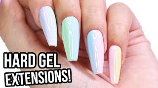 Hard Gel Nail Extensions Step by Step HowTo Tutorial [upl. by Borries659]